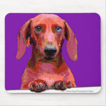 Pop ART Dachshund mousepads by reneespade Pop ART Dachshund mousepads
