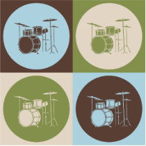Pop Art Drums photo sculptures by busybrain Pop Art Drums photo sculptures