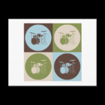 Pop Art Drums Postcards