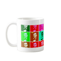 Pop Art .esque Abraham Lincoln mugs by greenbaby Pop Art .esque Abraham Lincoln mugs