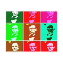 Pop Art .esque Abraham Lincoln postcards