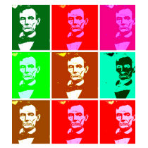 Pop Art .esque Abraham Lincoln t-shirts