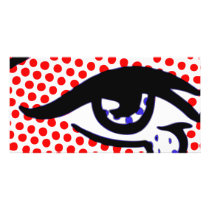 Pop Art Eye Customized Photo Card