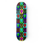 Pop Art Faces Skateboard