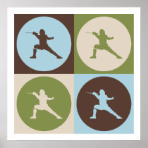 Pop Art Fencing Posters