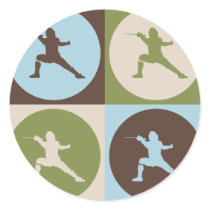 Pop Art Fencing stickers