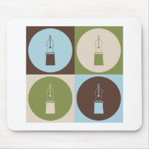 Pop Art Fountain Pens Mouse Pads