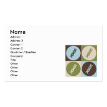 Pop Art Genetics Business Card Templates