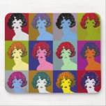 Pop Art Girls Mouse Pad