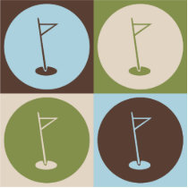 Pop Art Golf photo sculptures