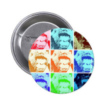 Pop Art Gorilla Button
