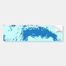 Pop Art Gorilla Faces Bumper Stickers