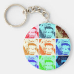 Pop Art Gorilla Keychain