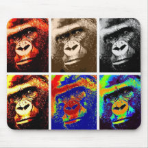 Pop Art Gorillas Mousepads