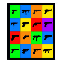 Pop Art Guns posters by pixelholic Pop Art Guns posters