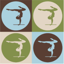 Pop Art Gymnastics photo sculptures by busybrain Pop Art Gymnastics photo sculptures