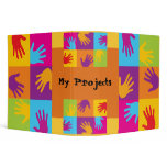 Pop Art Hands Binder