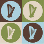 Pop Art Harp Photo Cutouts