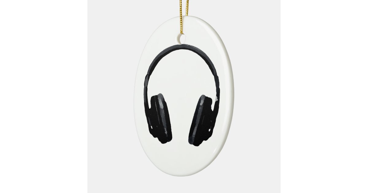 Pop Art Headphone Ceramic Ornament Zazzle