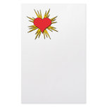 Pop Art Heart Personalized Stationery