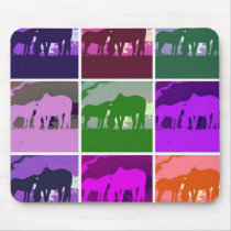 Pop Art Horses Mousepad