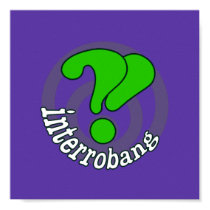 Pop Art Interrobang (Blurple) posters by Grammarati Pop Art Interrobang (Blurple) posters