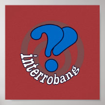 Pop Art Interrobang (Red) Posters