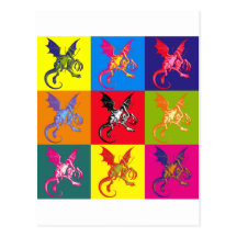 Pop Art Jabberwocky Full Colour Post Cards