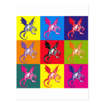 Pop Art Jabberwocky Postcard