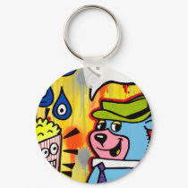 pop art keychain by jeleneart pop art keychain