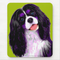 Pop ART King Charles Cavalier Mousepad
