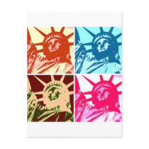 Pop Art Lady Liberty New York City Post Card