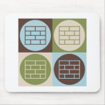 Pop Art Laying Bricks Mouse Pads