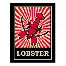 Pop Art Lobster Post Cards