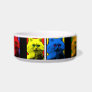 Pop Art Long Haired Kitty Cat Food Bowls