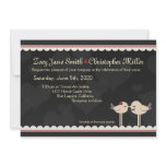 Pop Art Love Birds Wedding Invitation