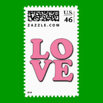 POP ART LOVE postage by greenbaby POP ART LOVE postage