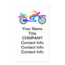 Pop Art MOTORCYCLE BUSINESS CARD or Gift Tags