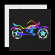 Pop Art MOTORCYCLE Rally - Festival Invitation invitations