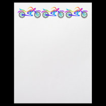 Pop Art MOTORCYCLES Letterhead letterhead