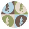 Pop Art Mountain Biking stickers by busybrain Pop Art Mountain Biking stickers