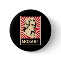 Pop Art Mozart Pinback Button