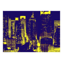 Pop Art New York City Invitation