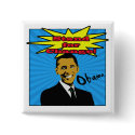 Pop Art Obama Button by rudepolitics Pop Art Obama Button