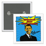 Pop Art Obama Button