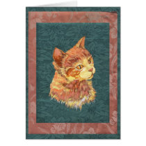 Pop Art Orange Tabby cards