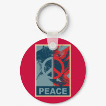 POP ART Peace Symbol keychains