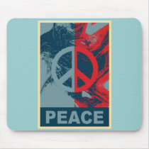 POP ART Peace Symbol mousepads