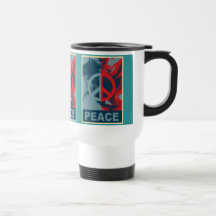 POP ART Peace Symbol Mugs