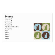 Pop Art Pharmacology Business Card Templates
